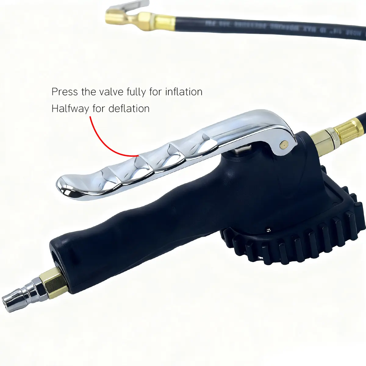 SEAPENG DP-808 Rechargeable LED Tire Inflator Gauge, 5-230 PSI - Image 3