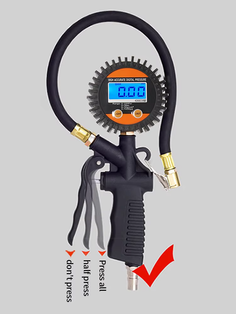 SEAPENG DP-201 Digital Tire Pressure Gauge, 5-100 PSI - Image 7