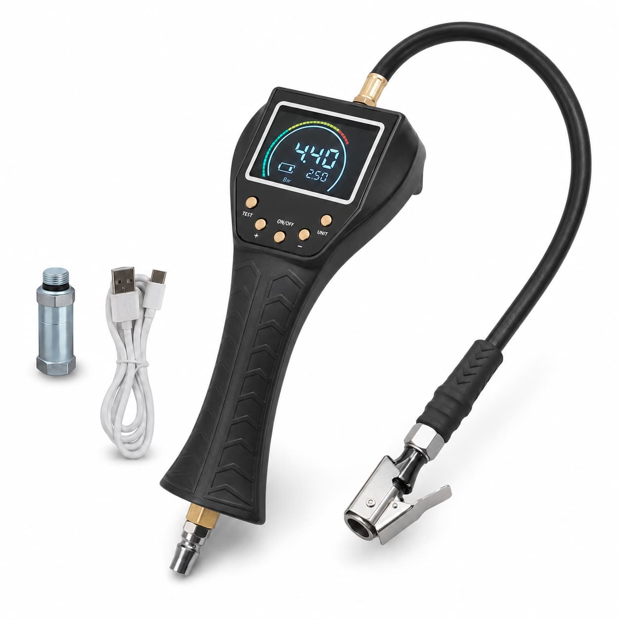 SEAPENG TB-902 Handheld Auto Inflate/Deflate Tire Inflator Gauge for Off-Road, Garage & Fleet Use - Image 9